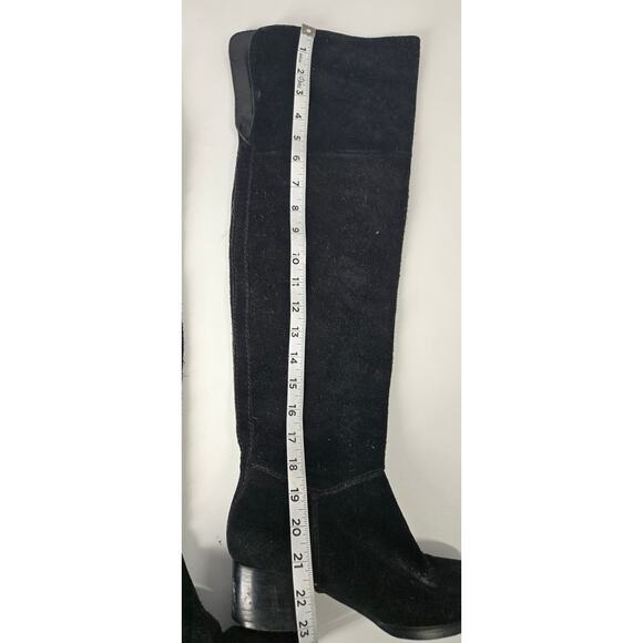 Nordstrom Suede Leather Over the Knee Block Heel Riding Boots Womens 6M - Picture 3 of 7
